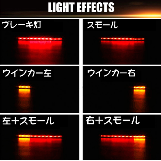 バイク ウインカー テール ストップランプ LED 一体 防水 ラバー 12V 貼るだけ 爆買