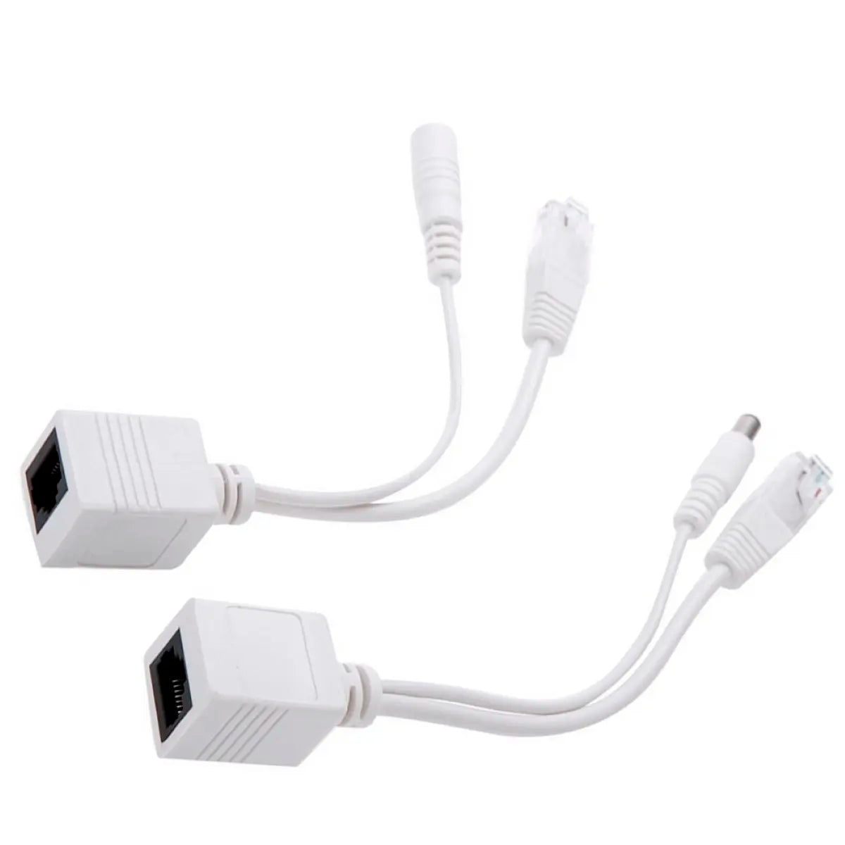 POE給電 アダブター 白 電圧フリー 長距離伝送 HUB不要 IEEE 802.3af/a