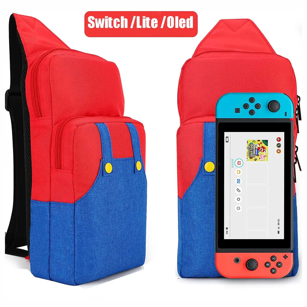 Switch マリオ バッグ ショルダーバッグ トラベルバッグ ボディバッグ 収納リュックケース ニンテンドー スイッチ Nintendo 爆買