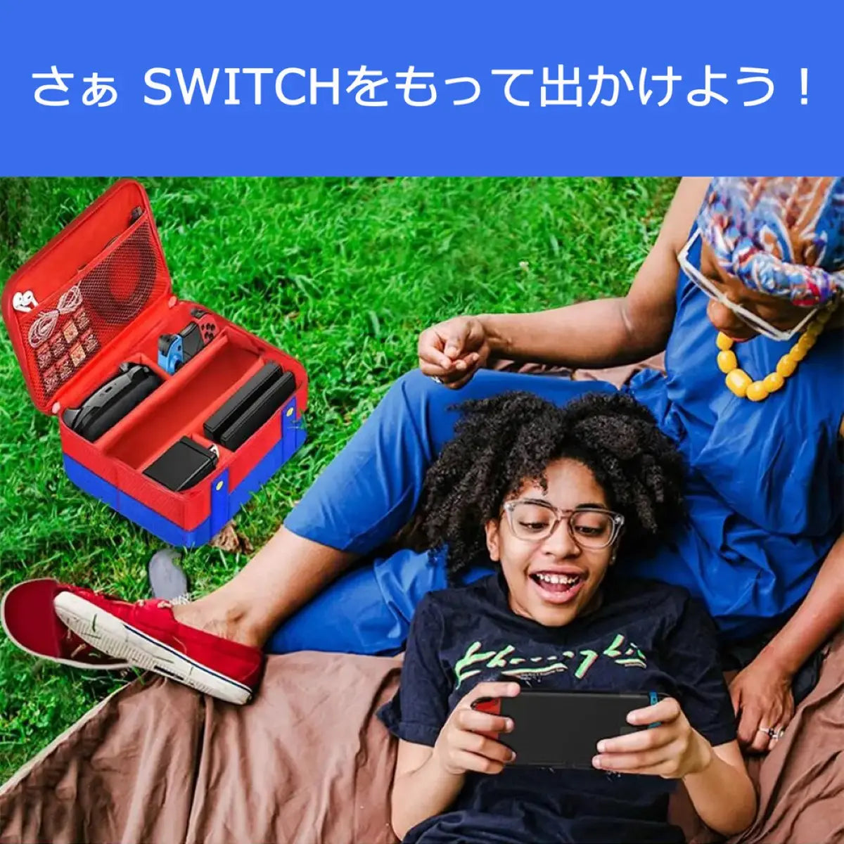 Switch マリオ ケース 収納バッグ 大容量 本体 持ち運び ニンテンドー スイッチ キャリングケース 耐衝撃 収納ケース 保護 軽量 爆買