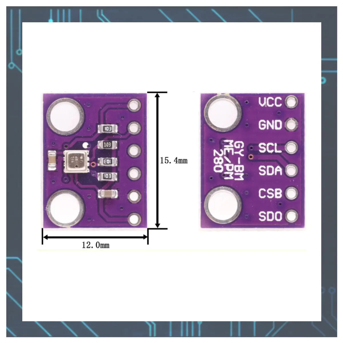 気圧センサー BMP280 I2C SPI 気圧 温度 Arduino raspberry pi pico マイコン 爆買