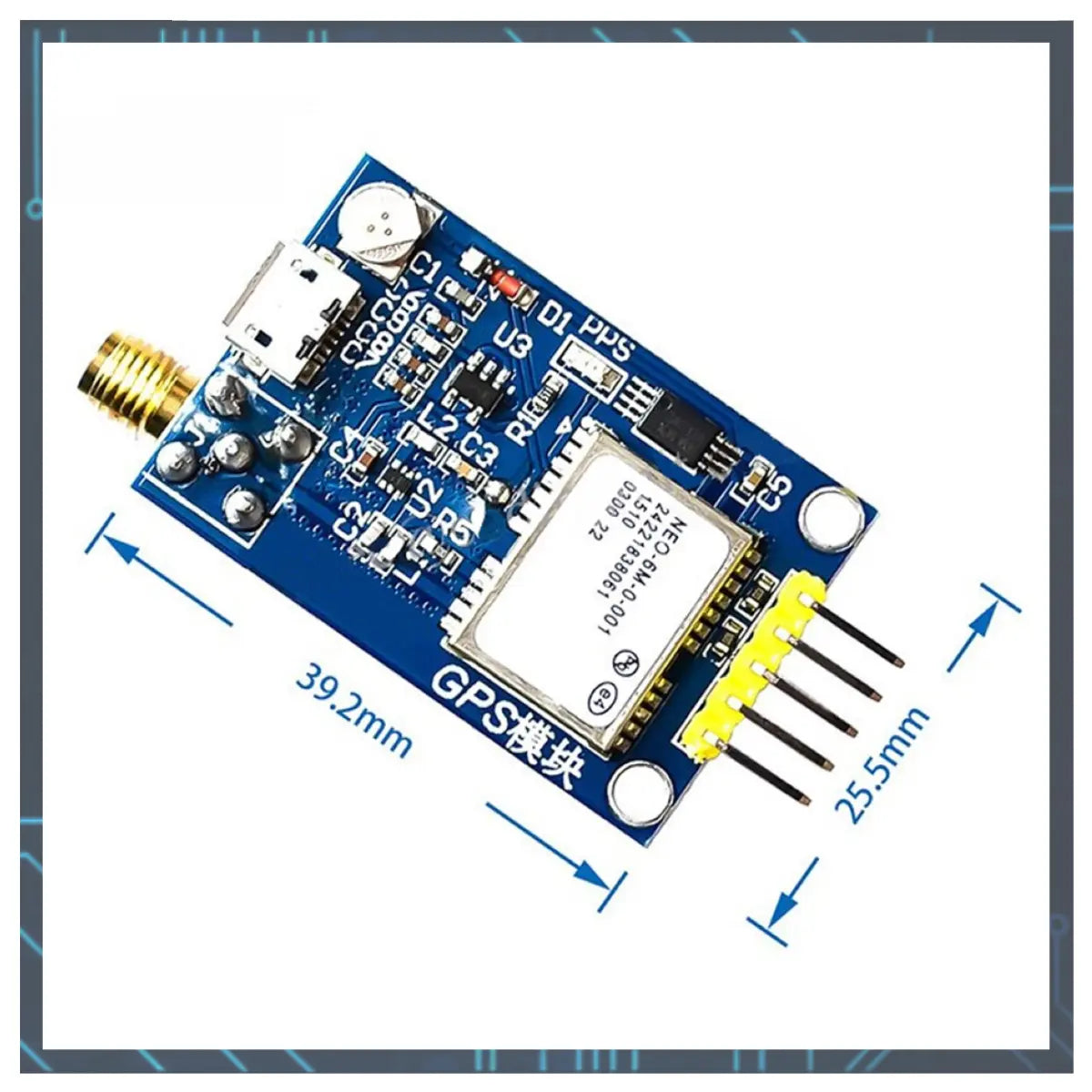 GPSモジュール ドローン ロボット 車載 測量 登山 Arduino raspberry pi pico マイコン 爆買