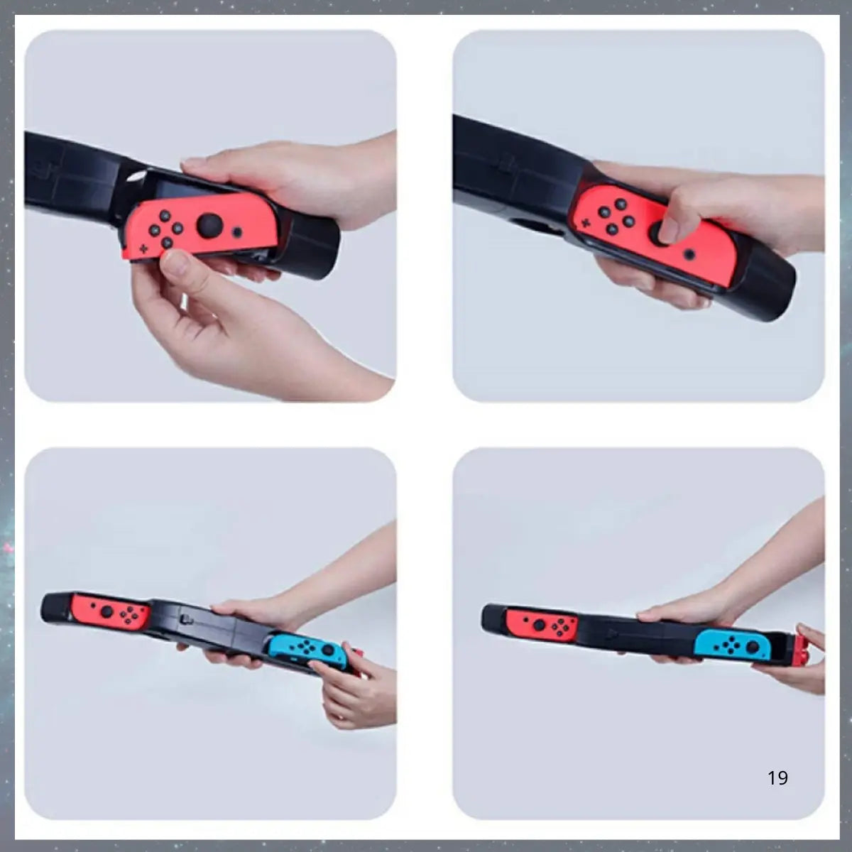switch ジョイコン joy-con ガンコントローラー シューティング ゲームガン 銃型 銃撃ゲームガン 簡単装着 グリップ Nintendo ニンテンドー　スイッチ 爆買