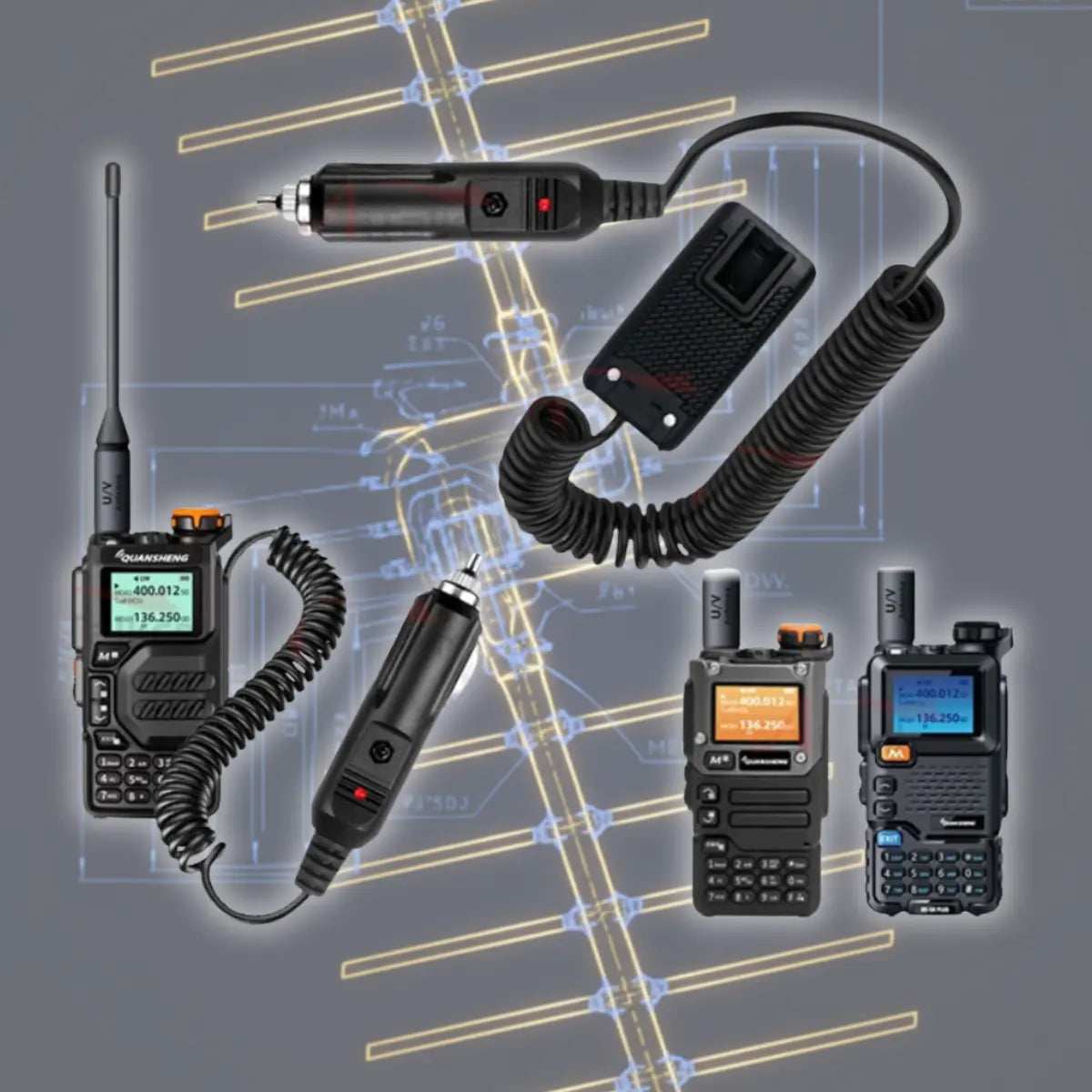 Baofeng Quansheng 無線機 カー 電源ケーブル UV-K5 UV-K6 爆買