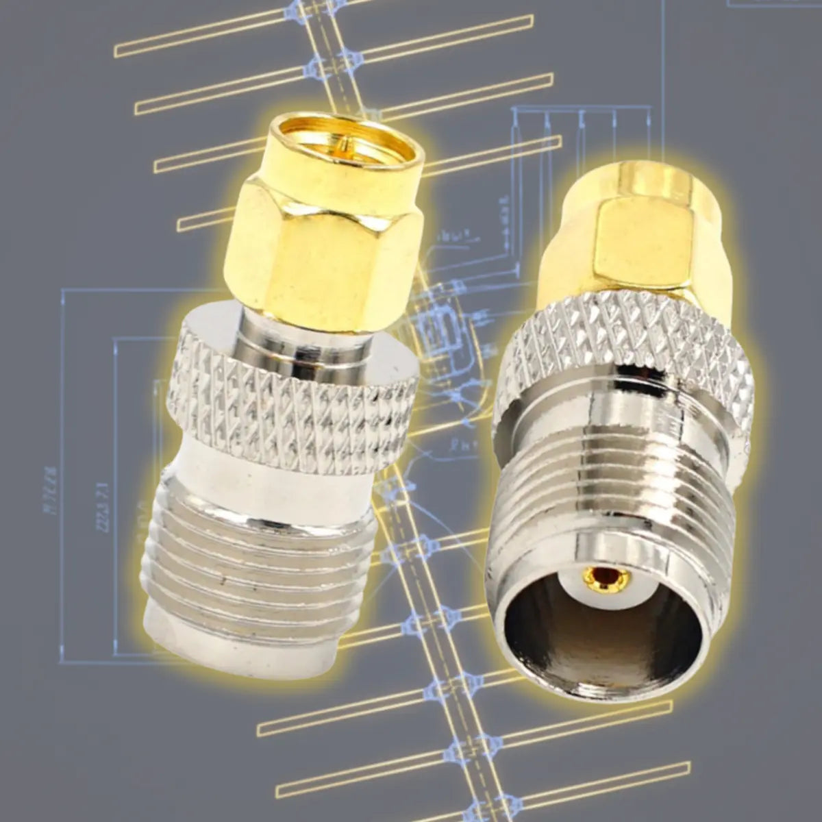 SMAP-TNCJ SMAオス TNC型メス NANO-VNA アンテナアナライザー SDRチューナー 同軸コネクタ 変換コネクタ 変換アダプタ 爆買