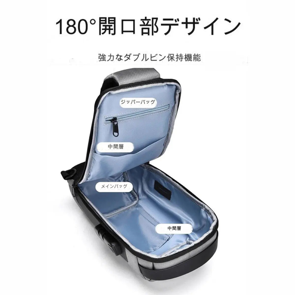 ボディバッグメンズ レディース ショルダーバッグ 防水 USBポート クロスオーバーバッグ 斜めがけ 盗難防止 トラベルバッグ  人気 爆買