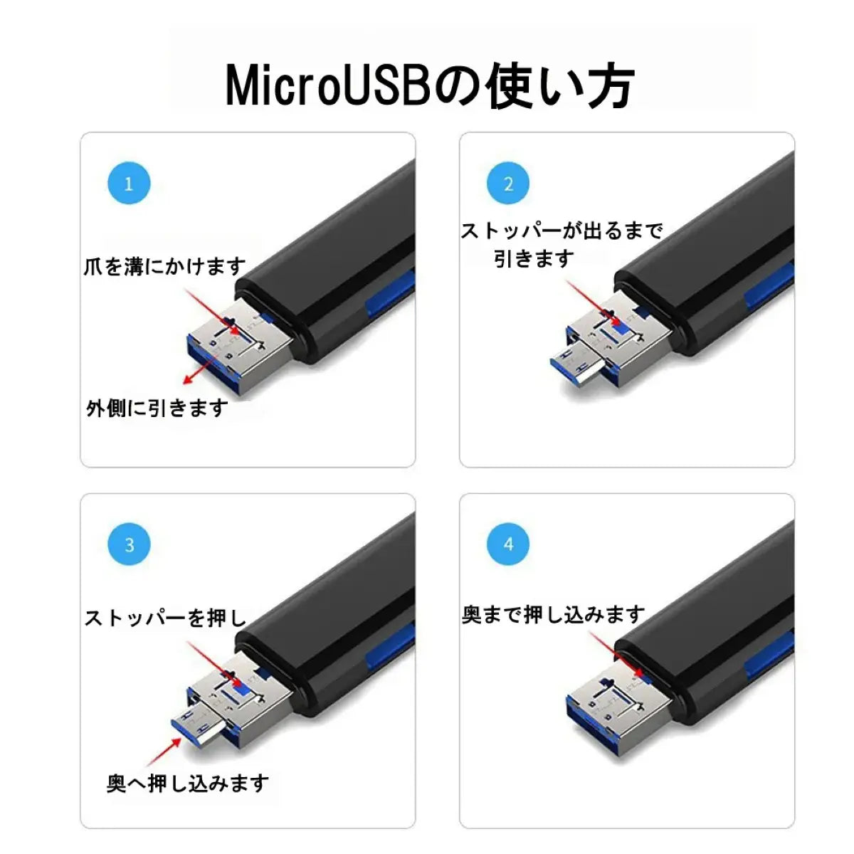 カードリーダー Type-C 5in1 usb2.0 ハブ SDカード 変換アダプター Micro USB USB2.0 OTG対応 Android スマホ  micro SDカード 転送 爆買