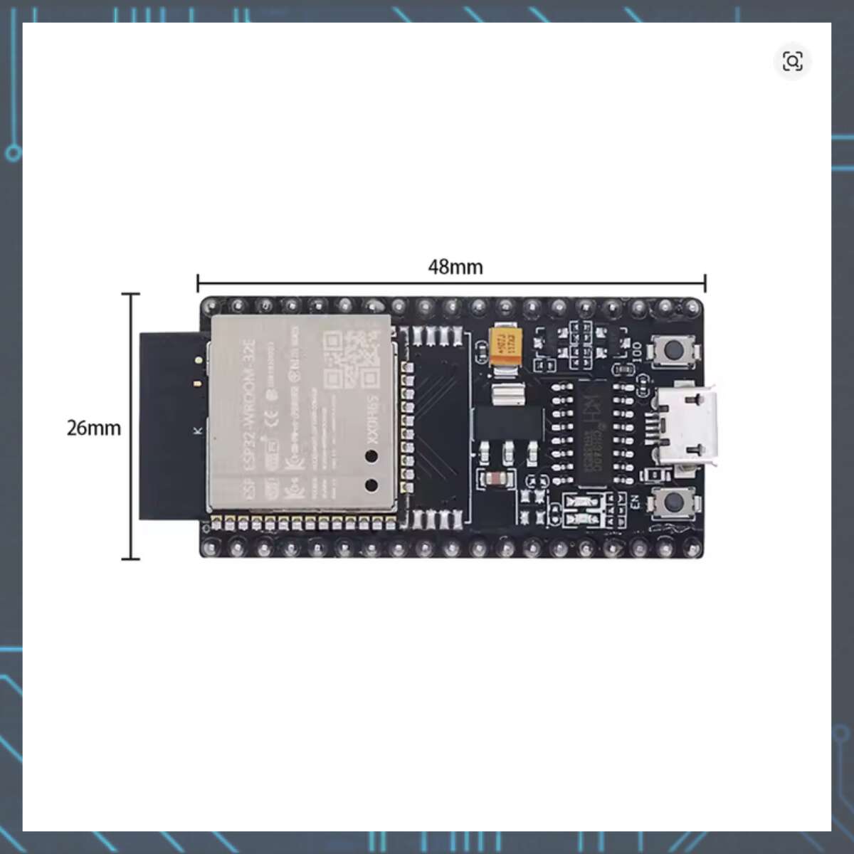 ESP32E 開発ボード 技適取得済 Wi-Fi  BLE デュアルコア マイコン