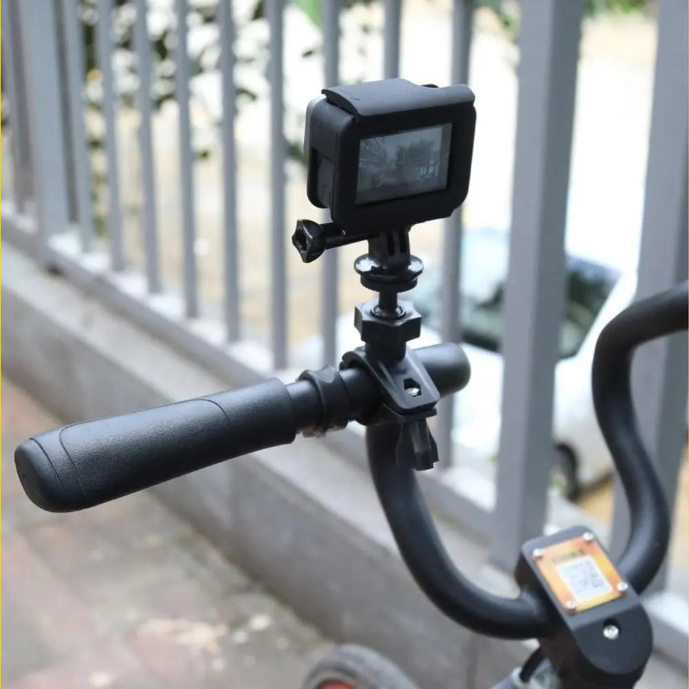 カメラ マウント ハンドル固定 ホルダー クランプ バイク オートバイ 自転車 GoPro アクションカメラ 爆買