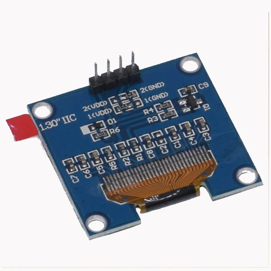 OLEDディスプレイ 青色 SH1106 1.3インチ 128x64dot Arduino raspberry pi pico マイコン 電子工作 実験 爆買
