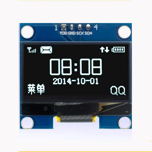 OLEDディスプレイ 白色 SH1106 1.3インチ 128x64dot Arduino raspberry pi pico マイコン 電子工作 実験 爆買