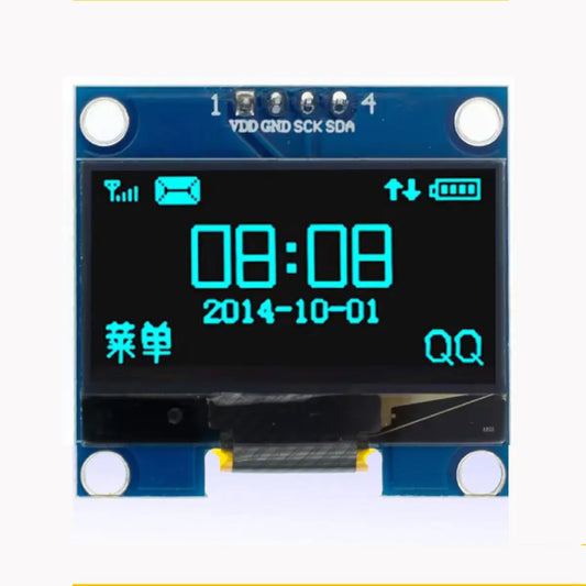OLEDディスプレイ 青色 SH1106 1.3インチ 128x64dot Arduino raspberry pi pico マイコン 電子工作 実験 爆買