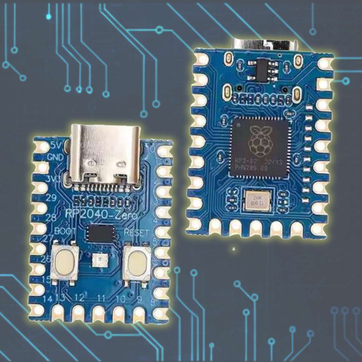 RP2040-Zero 超小型マイコン開発ボード（Raspberry Pi Pico互換 / USB Type-C対応）