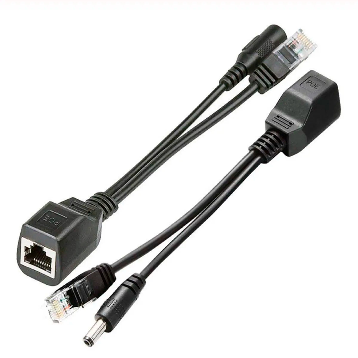 POE給電 アダブター 黒 電圧フリー 長距離伝送 HUB不要 IEEE 802.3af/a