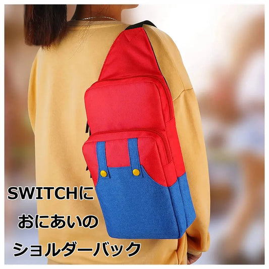 Switch マリオ バッグ ショルダーバッグ トラベルバッグ ボディバッグ 収納リュックケース　ニンテンドー スイッチ　Nintendo 爆買
