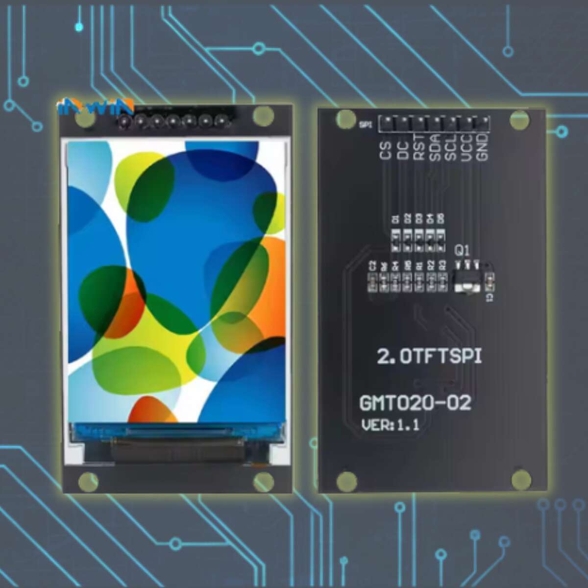 ディスプレイ 2.0インチ TFT液晶 フルカラー 320x240