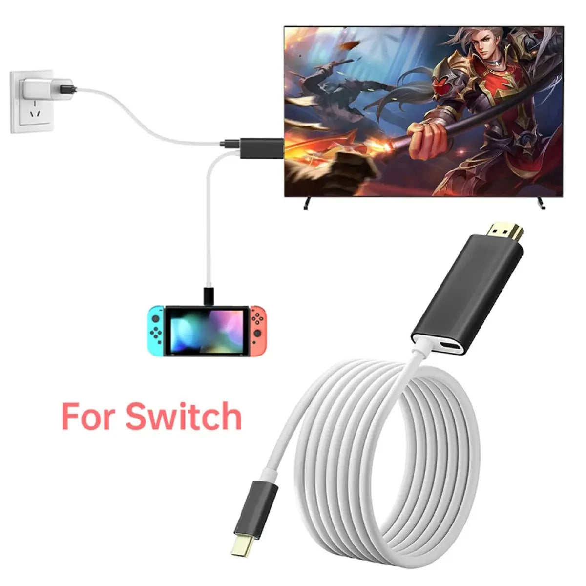 Switch ドック HDMI 変換 ケーブル Type-C USB-C ドック 不要 ドック