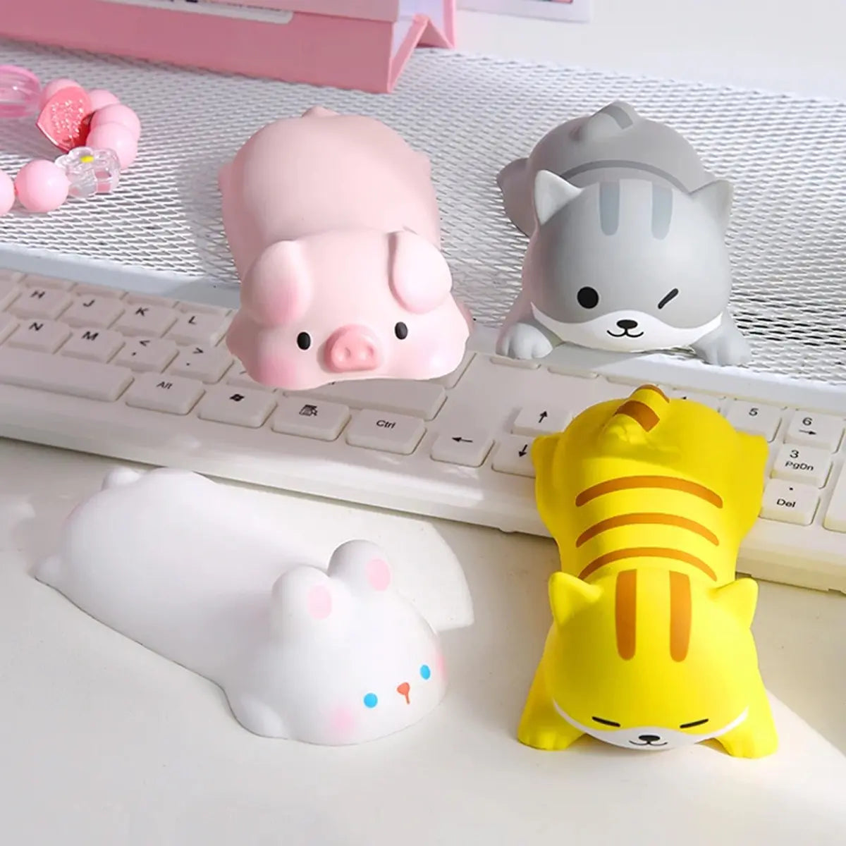 アームレスト PC ノート 疲れ軽減 柔らかい かわいい ねこ いぬ ぶた うさぎ 爆買