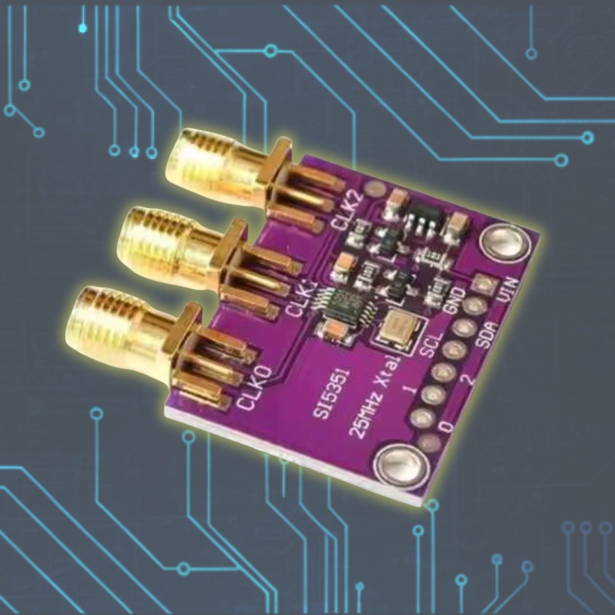 Si5351A I2C信号発生器モジュール｜8kHz〜160MHz・3出力